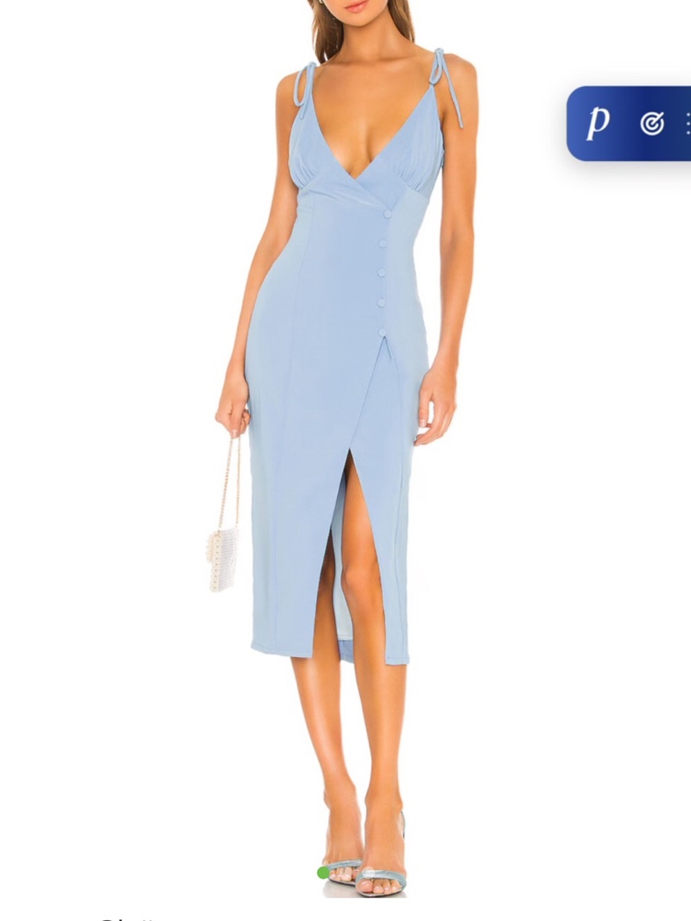 Camila Coehlo Blue Midi Dress
